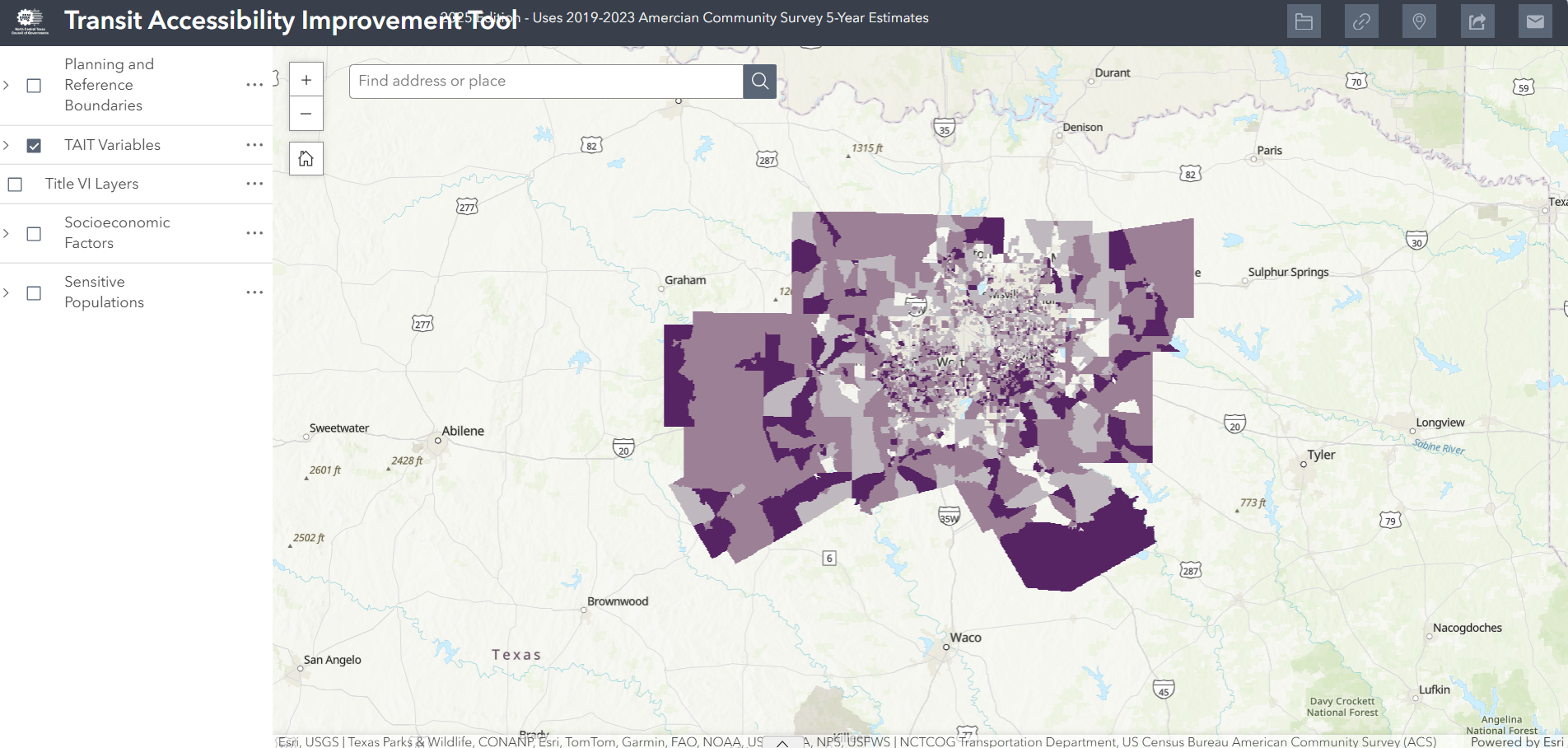 Transit Accessibility Improvement Tool