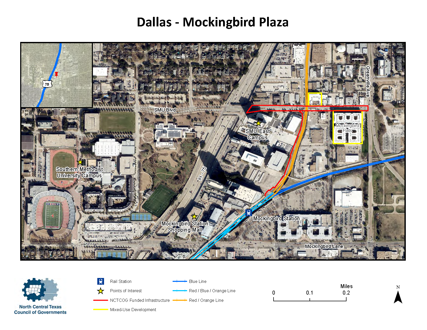 Dallas Mockingbird Plaza Map