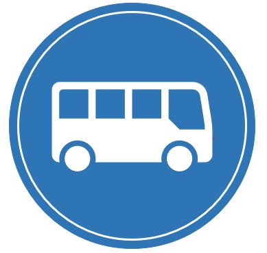 Bus icon linking to existing transit services in North Central Texas Region.