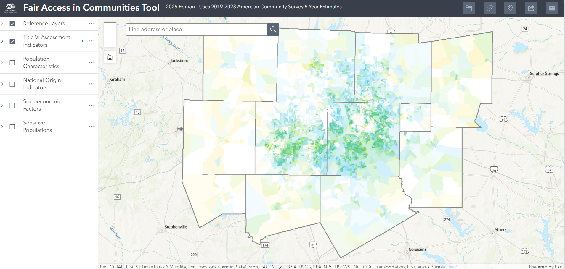 Thumbnail image of the Fair Access in Communities Tool