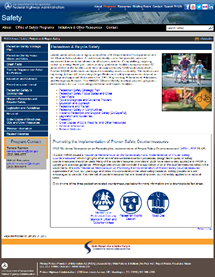 Adult Safety Resource for pedestrian and bicycle safety