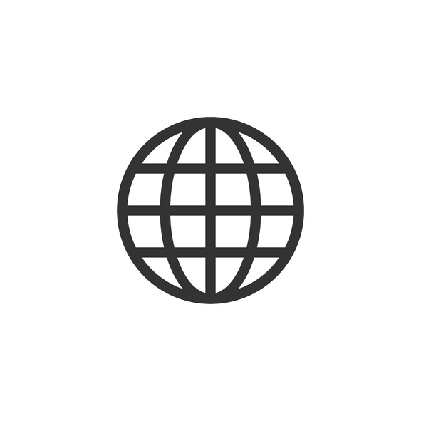 decorative globe icon