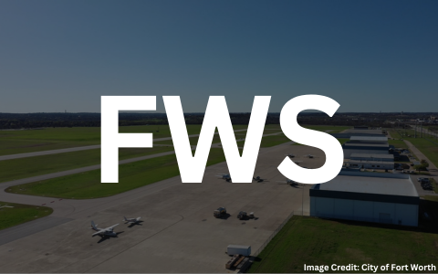 Overview of the ramp at Fort Worth Spinks Airport