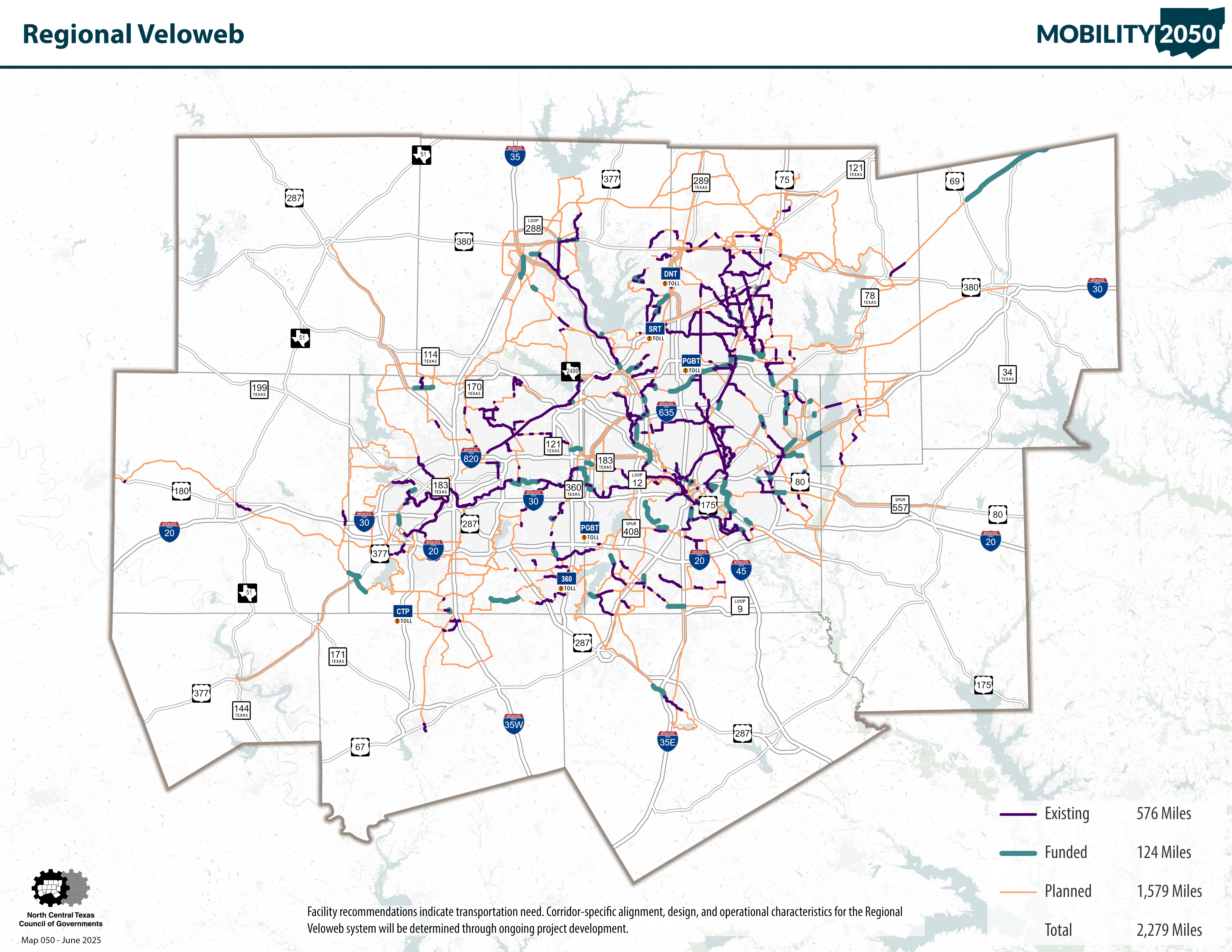 Regional Veloweb Map