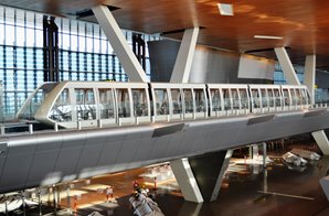 This is an image of part of a rail car